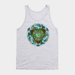 Dinosaur Themed Mandala Tank Top